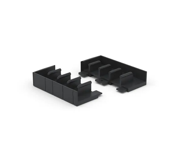 FloorTrack lower end pieces for running track